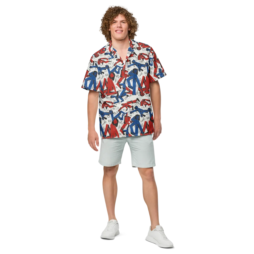Redline Rhapsody on Button Shirt — Front