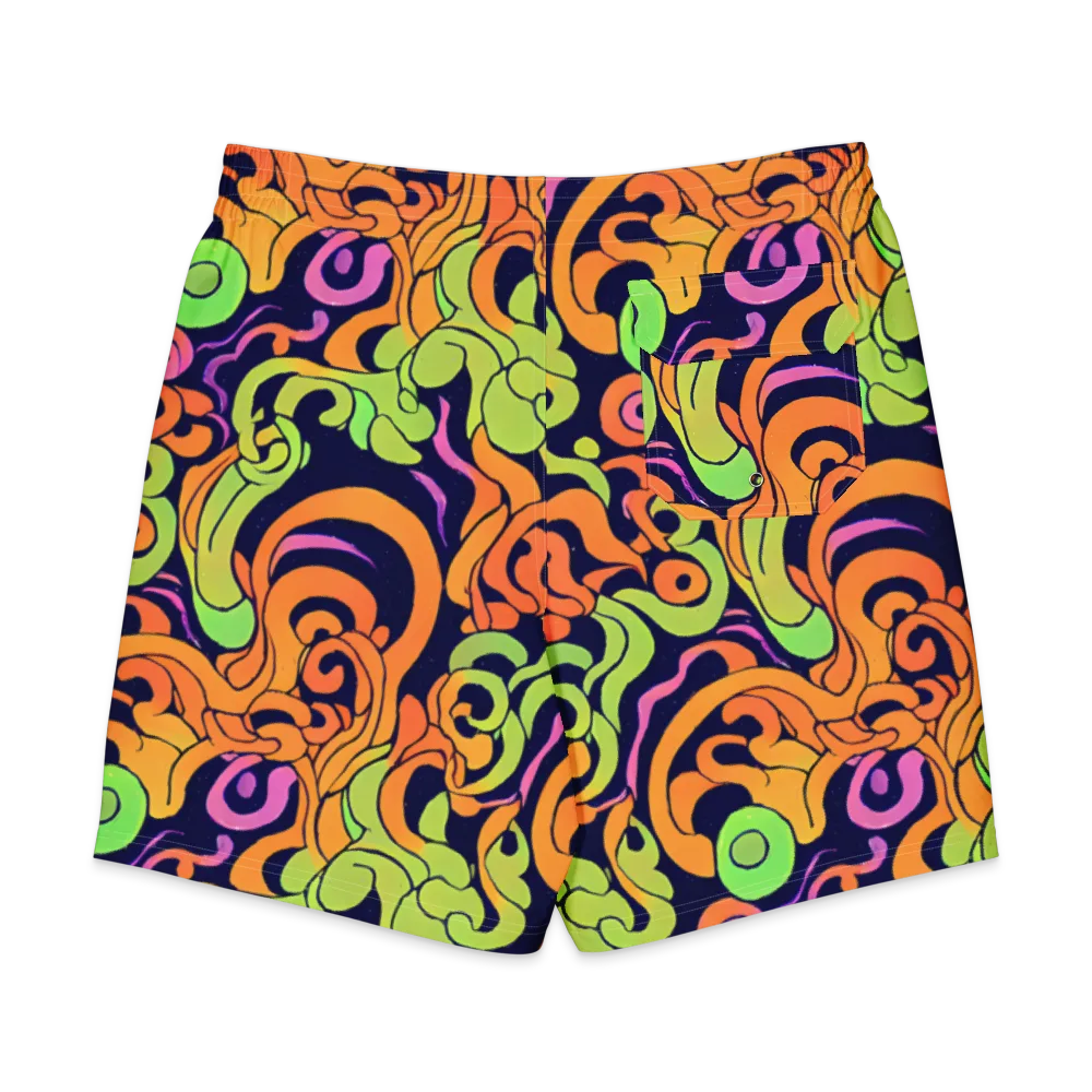 Acid Spiral on Men's Board Shorts — Back