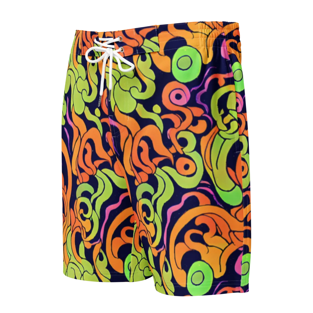 Acid Spiral on Men's Board Shorts — Front