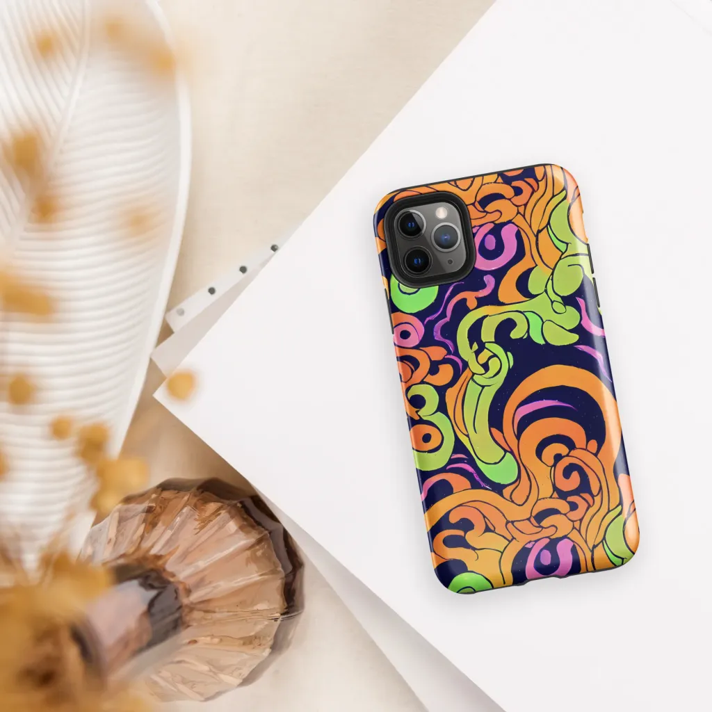Acid Spiral on Tough Case for iPhone® — Front