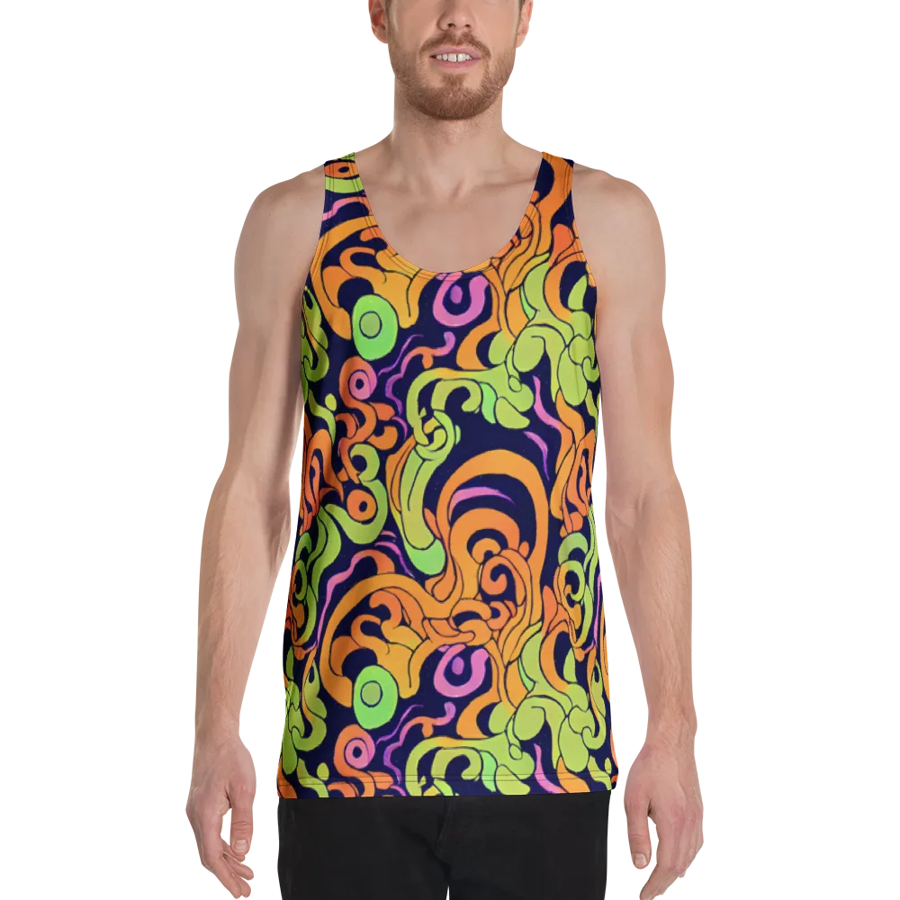 Acid Spiral on Men's Tank Top — Front