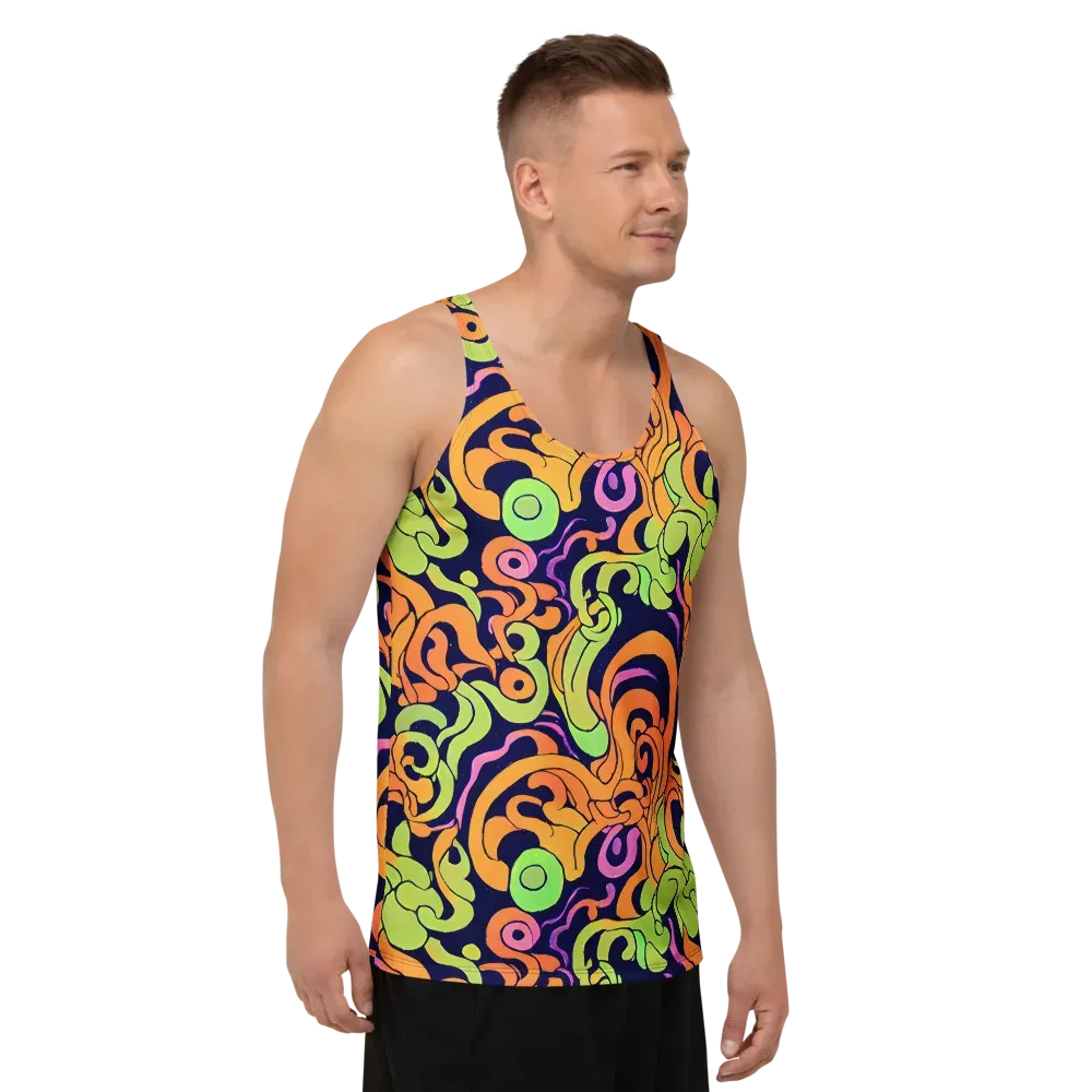 Acid Spiral on Men's Tank Top — Right Front