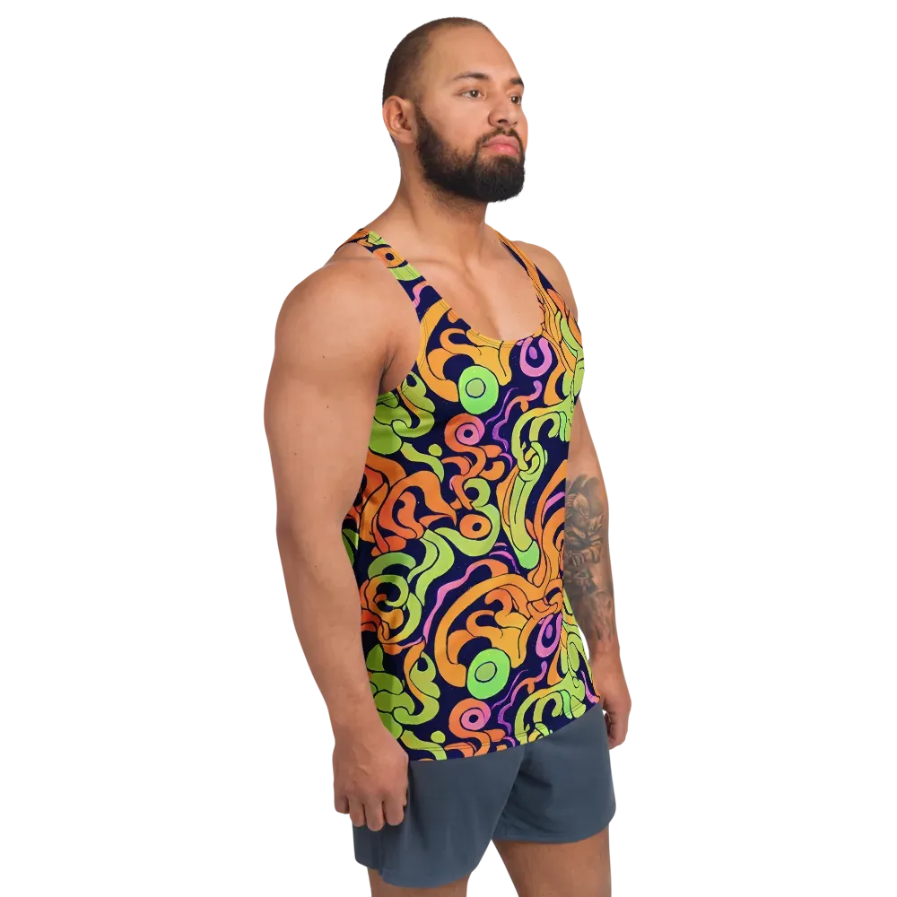 Acid Spiral on Men's Tank Top — Right Front