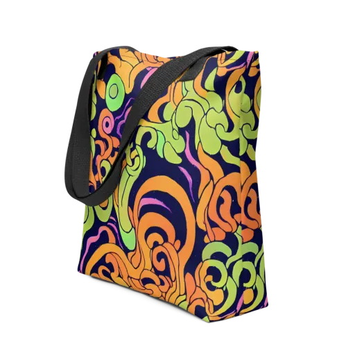 Acid Spiral on a Tote Bag