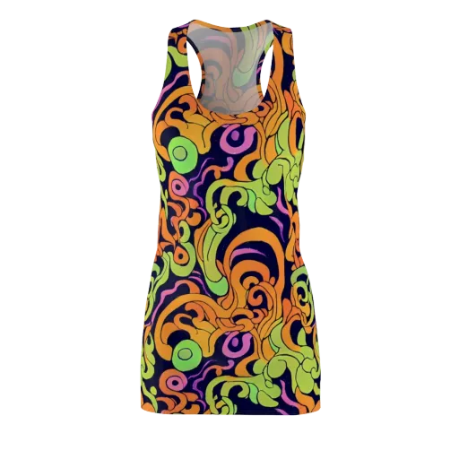 Acid Spiral on a Racerback Dress