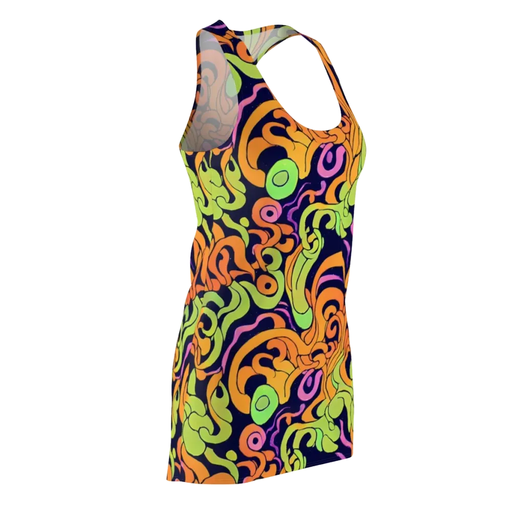 Acid Spiral on Racerback Dress — Front Side