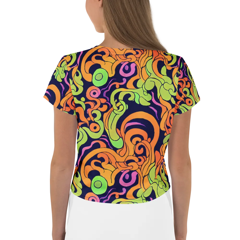 Acid Spiral on Crop Tee — Back