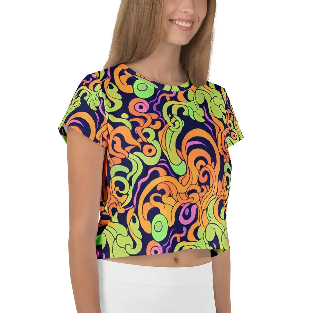 Acid Spiral on Crop Tee — Right