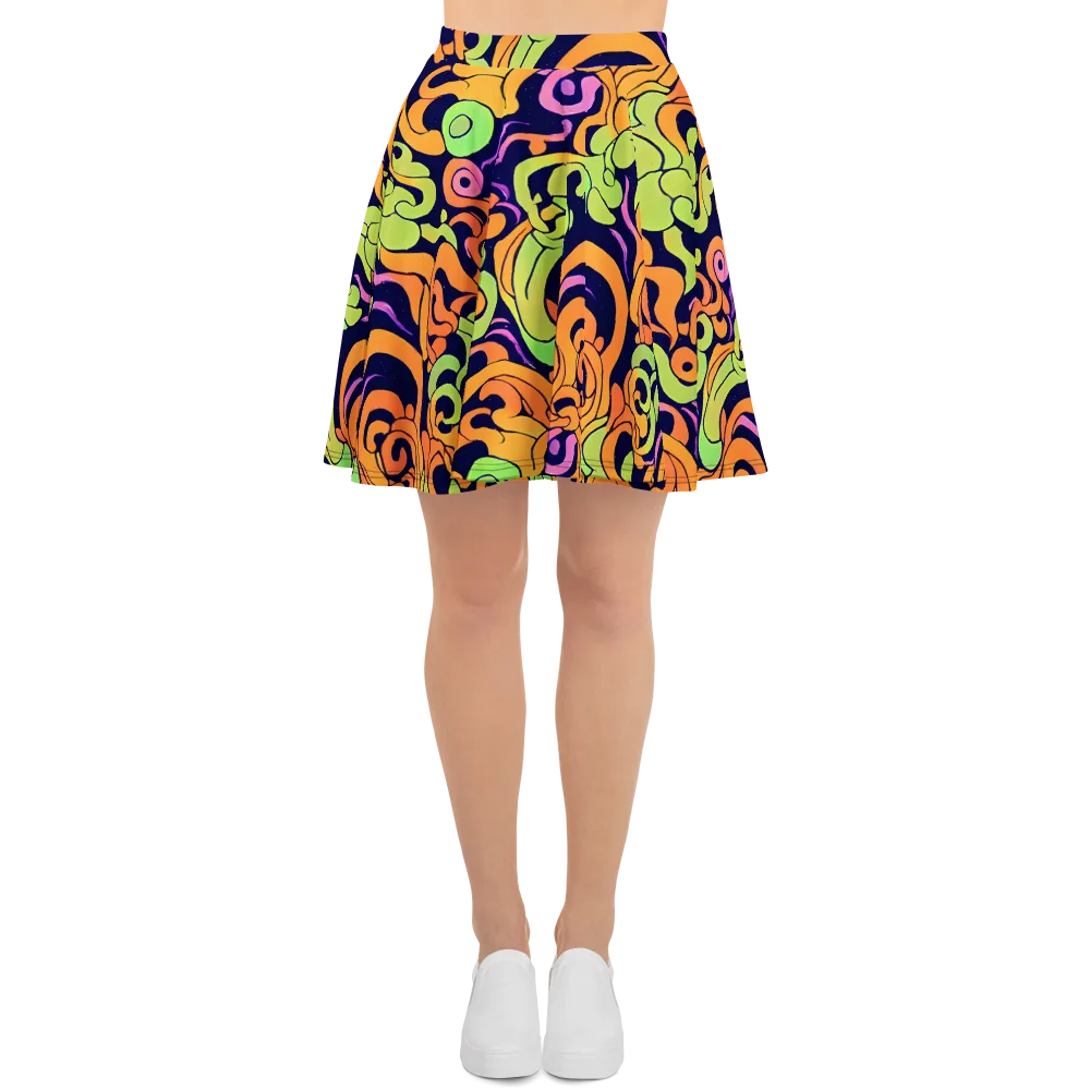 Acid Spiral on Skater Skirt — Front