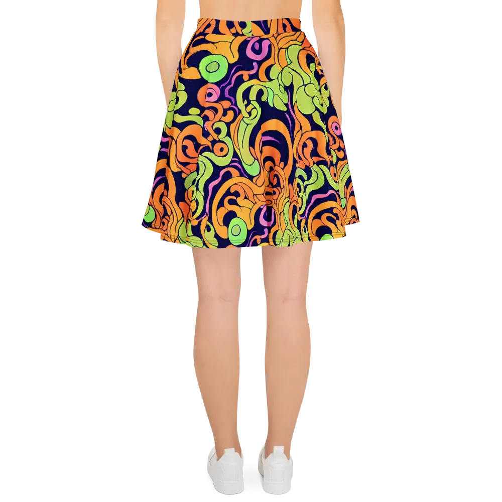 Acid Spiral on Skater Skirt — Back