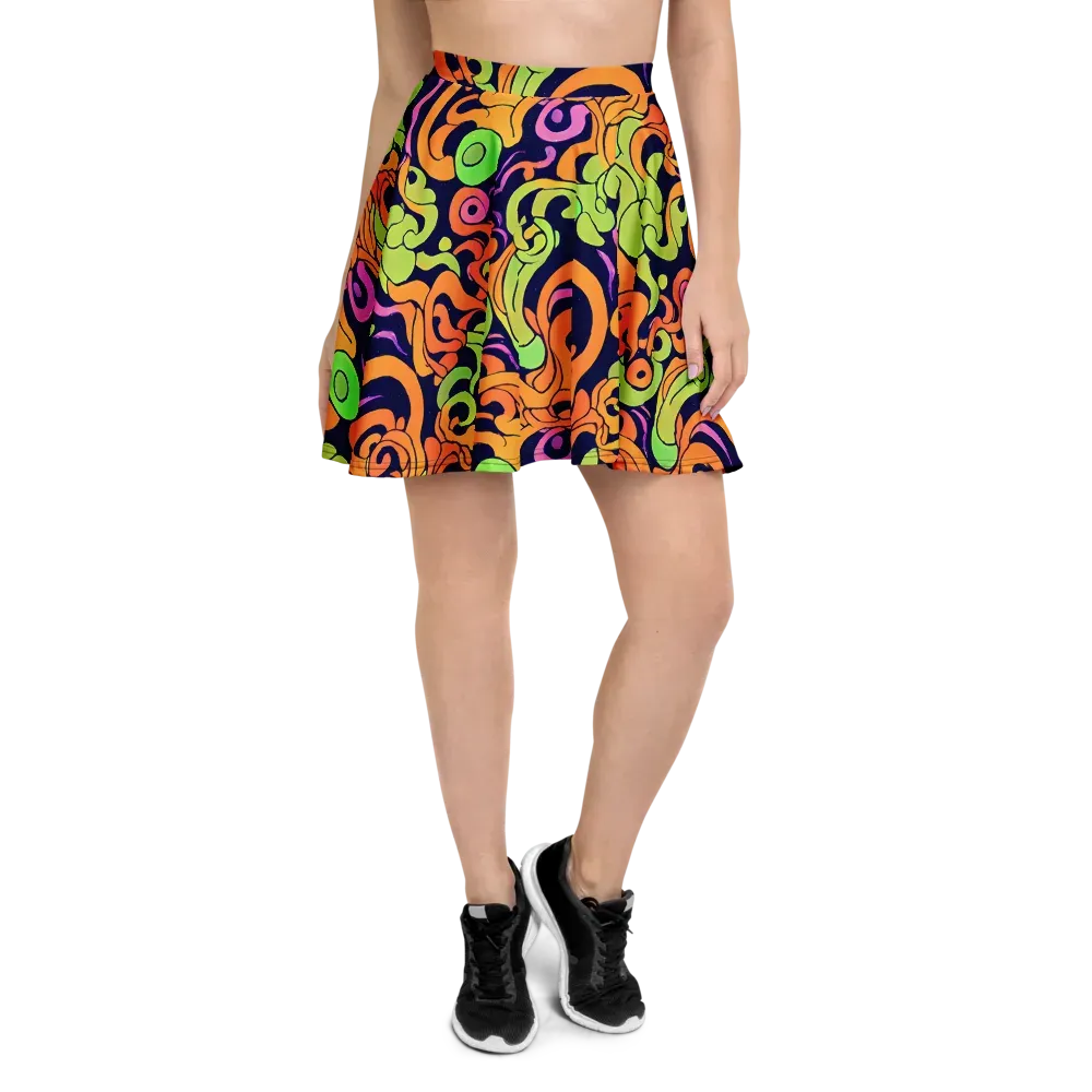 Acid Spiral on Skater Skirt — Front