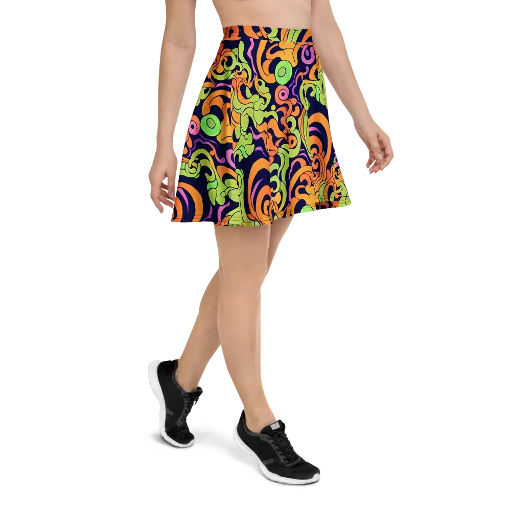 Acid Spiral on Skater Skirt — Right