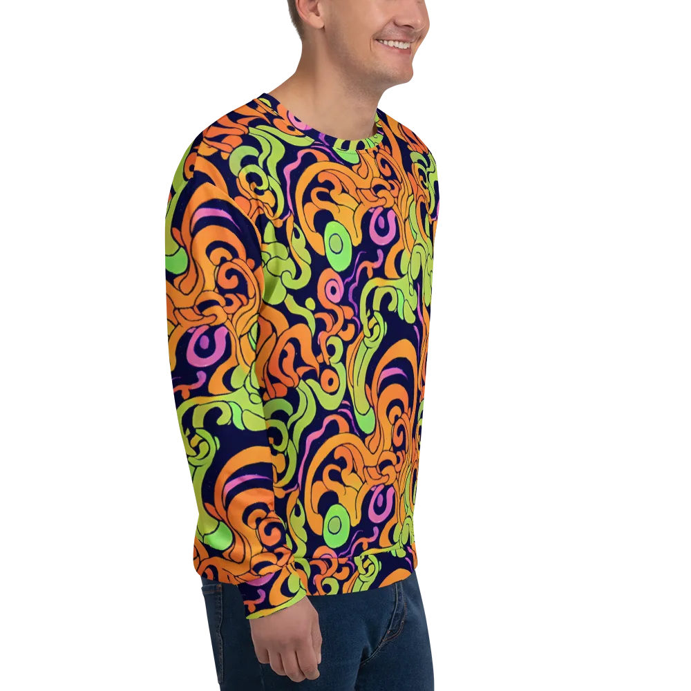Acid Spiral on Sweatshirt — Right Front