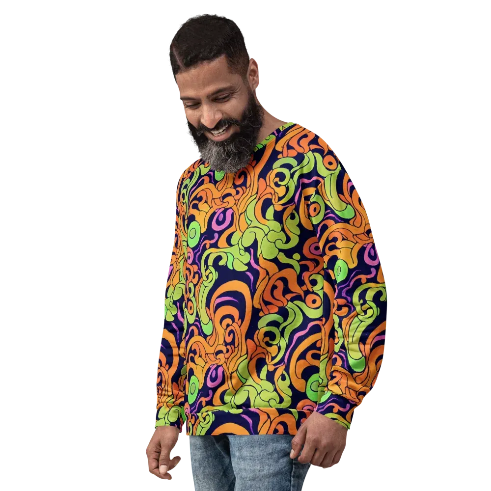 Acid Spiral on Sweatshirt — Left Front