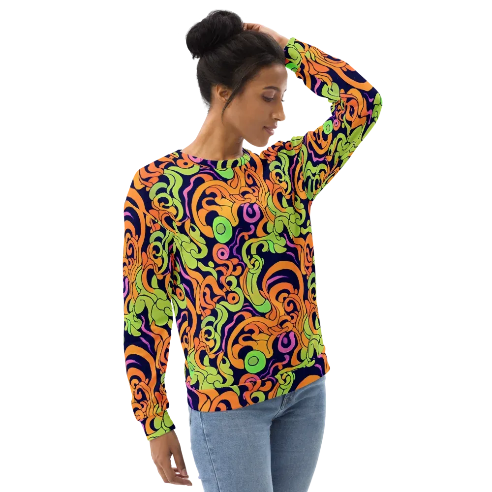 Acid Spiral on Sweatshirt — Right Front