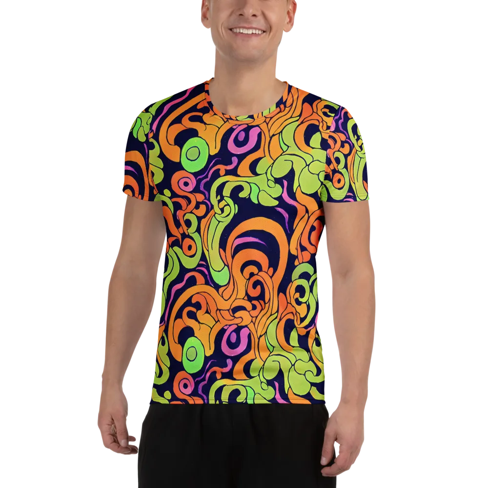 Acid Spiral on Men's Athletic T-Shirt — Front