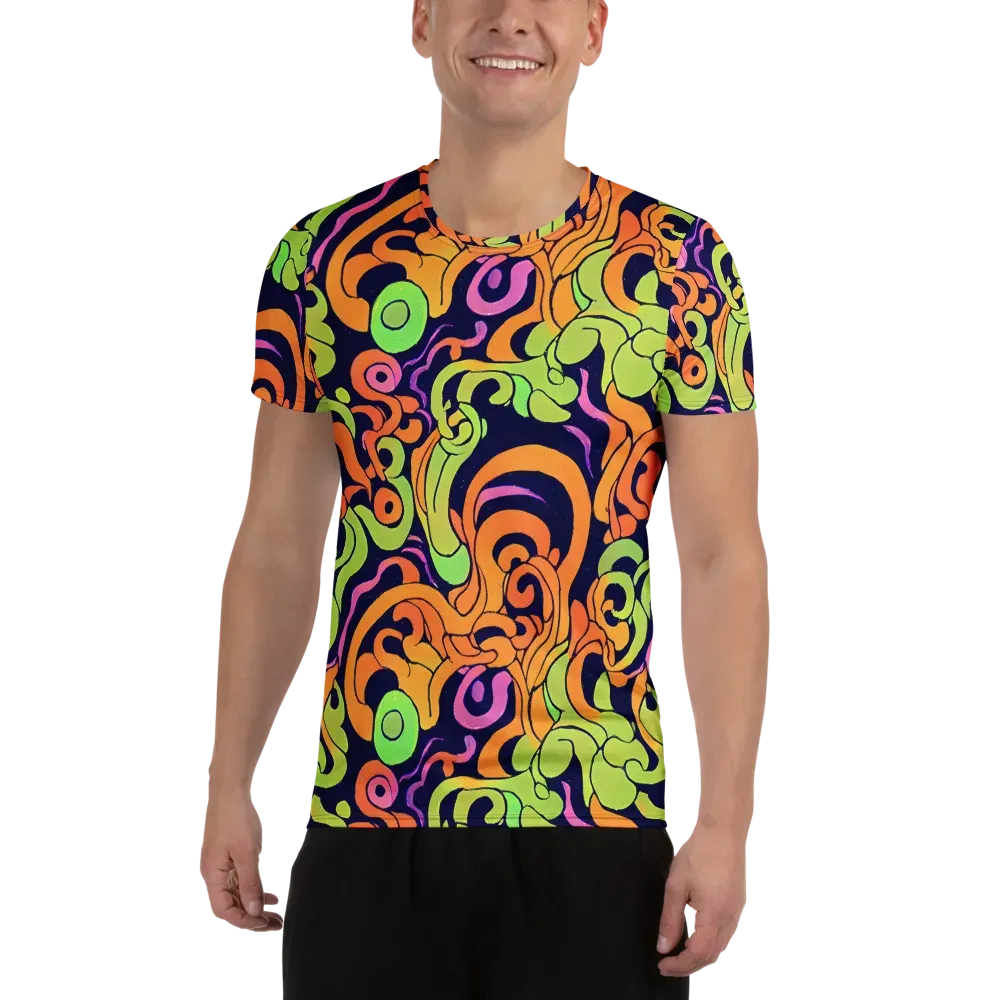 Acid Spiral on Men's Athletic T-Shirt — Front