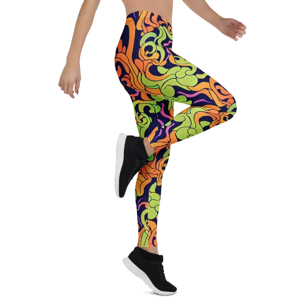 Acid Spiral on Leggings — Right