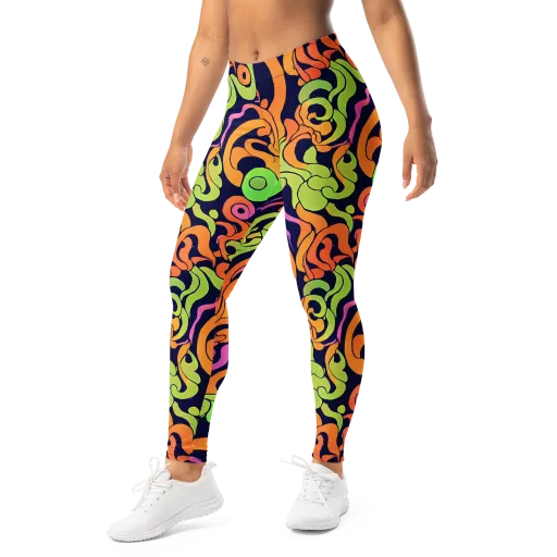 Acid Spiral on a Leggings