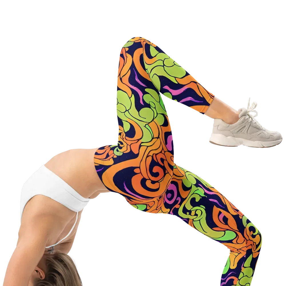 Acid Spiral on Leggings — Right
