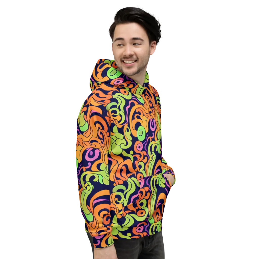 Acid Spiral on Hoodie — Right