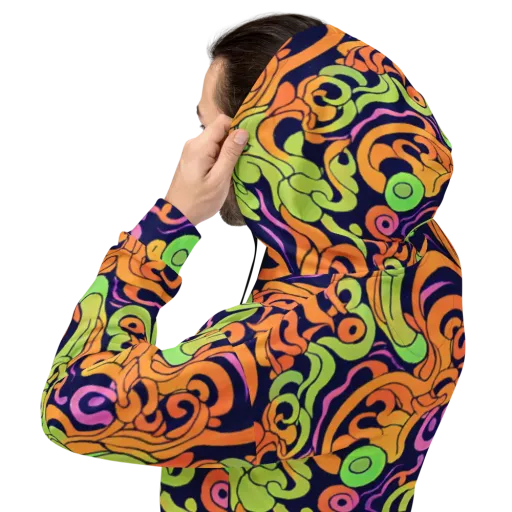 Acid Spiral on a Hoodie