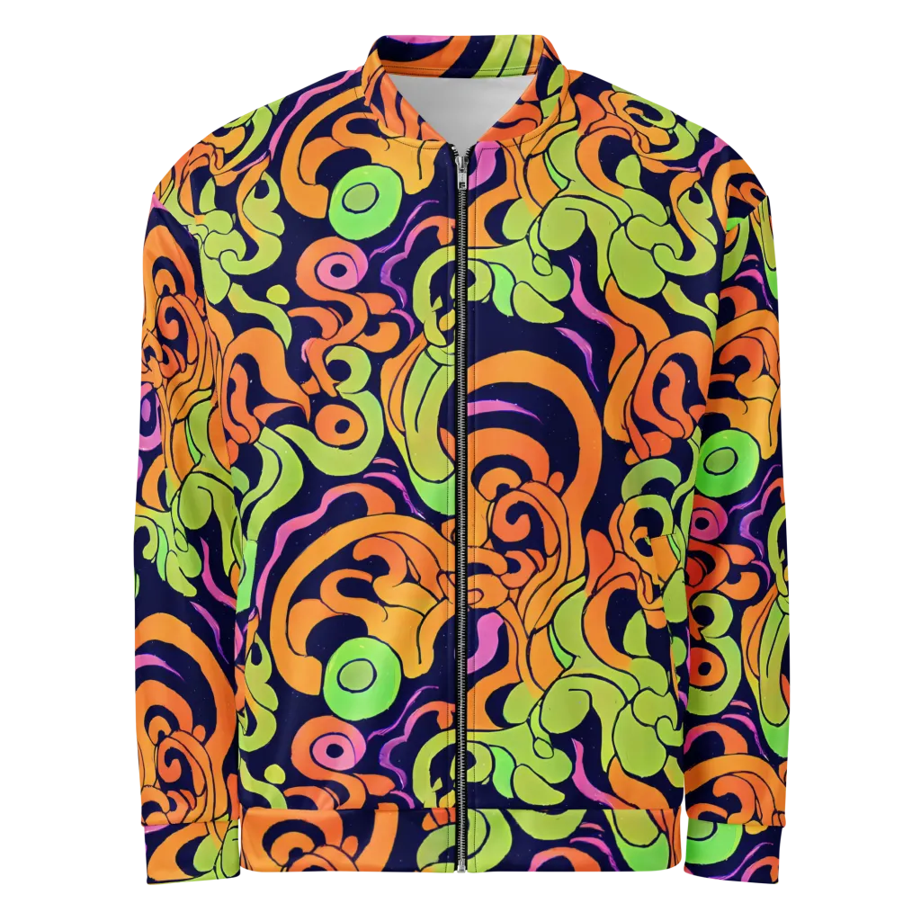 Acid Spiral on Bomber Jacket — Front