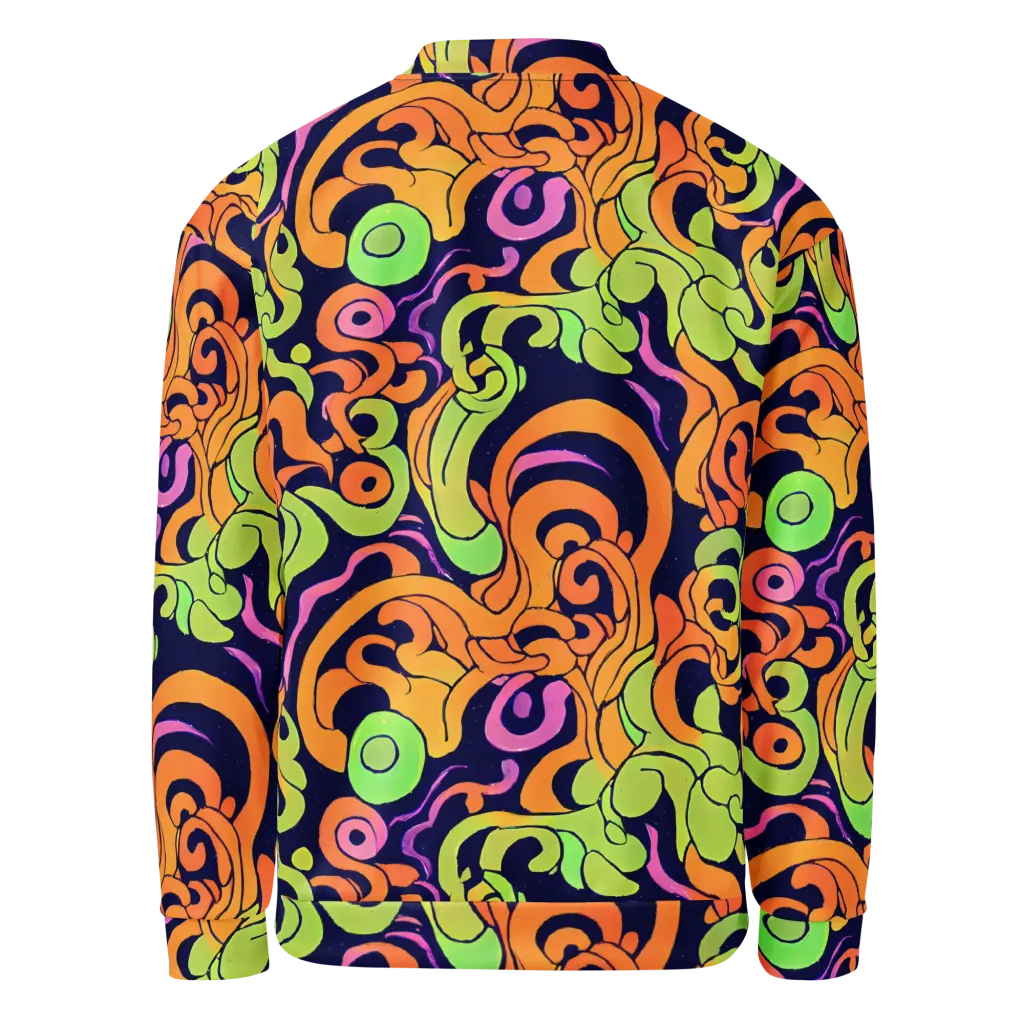 Acid Spiral on Bomber Jacket — Back