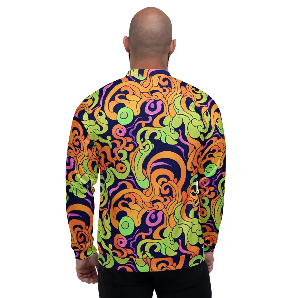 Acid Spiral on Bomber Jacket — Back