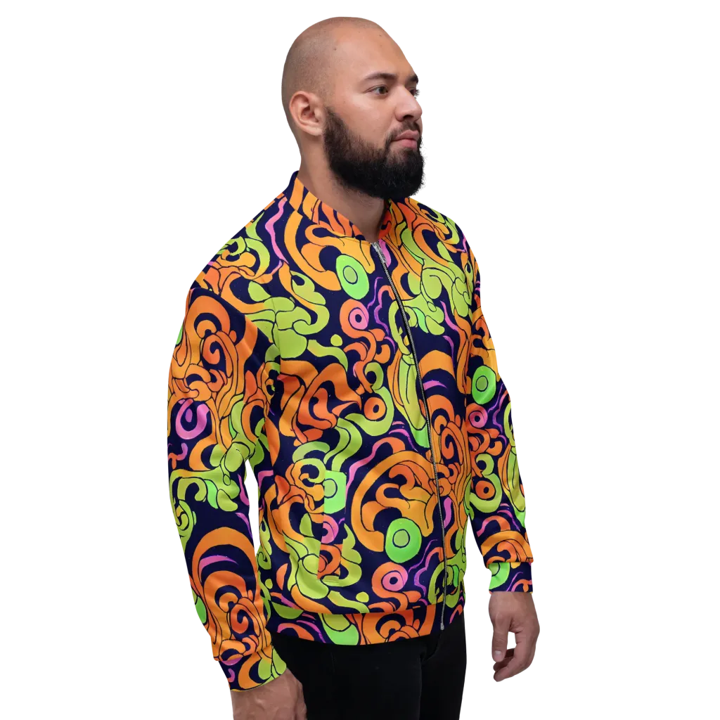 Acid Spiral on Bomber Jacket — Right