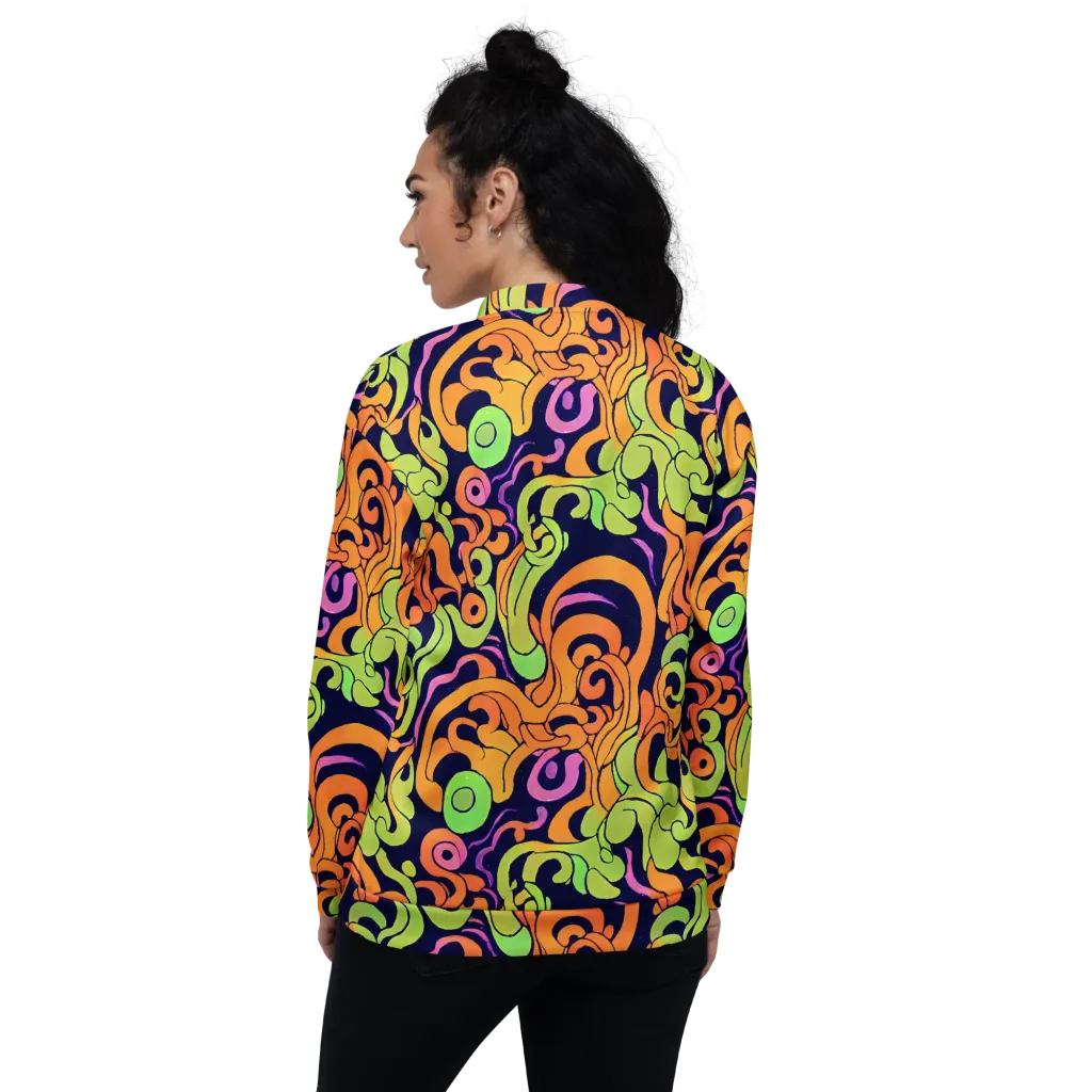 Acid Spiral on Bomber Jacket — Back