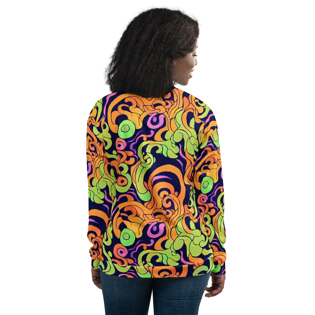 Acid Spiral on Bomber Jacket — Back