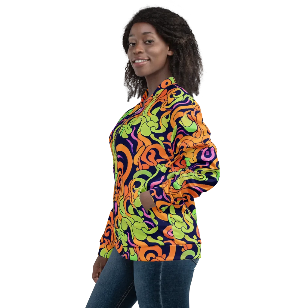 Acid Spiral on Bomber Jacket — Left