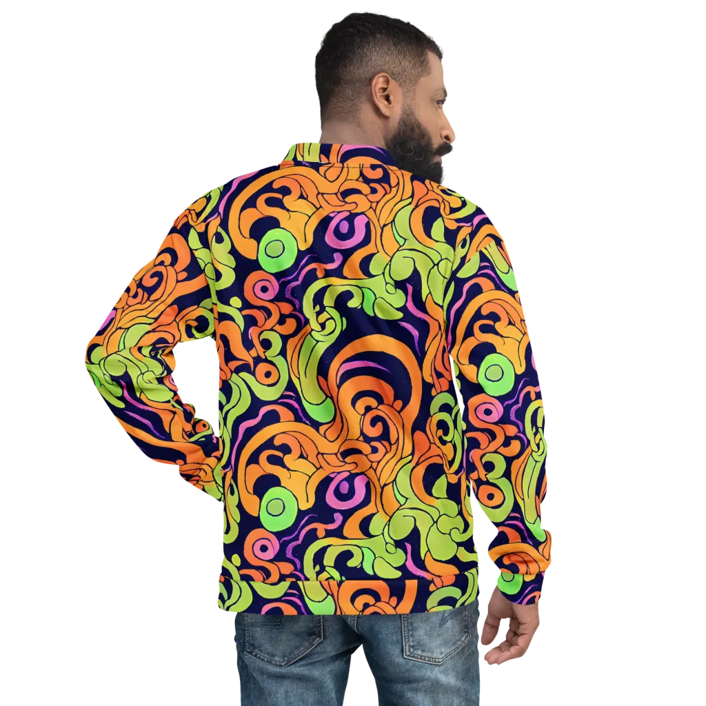 Acid Spiral on Bomber Jacket — Back