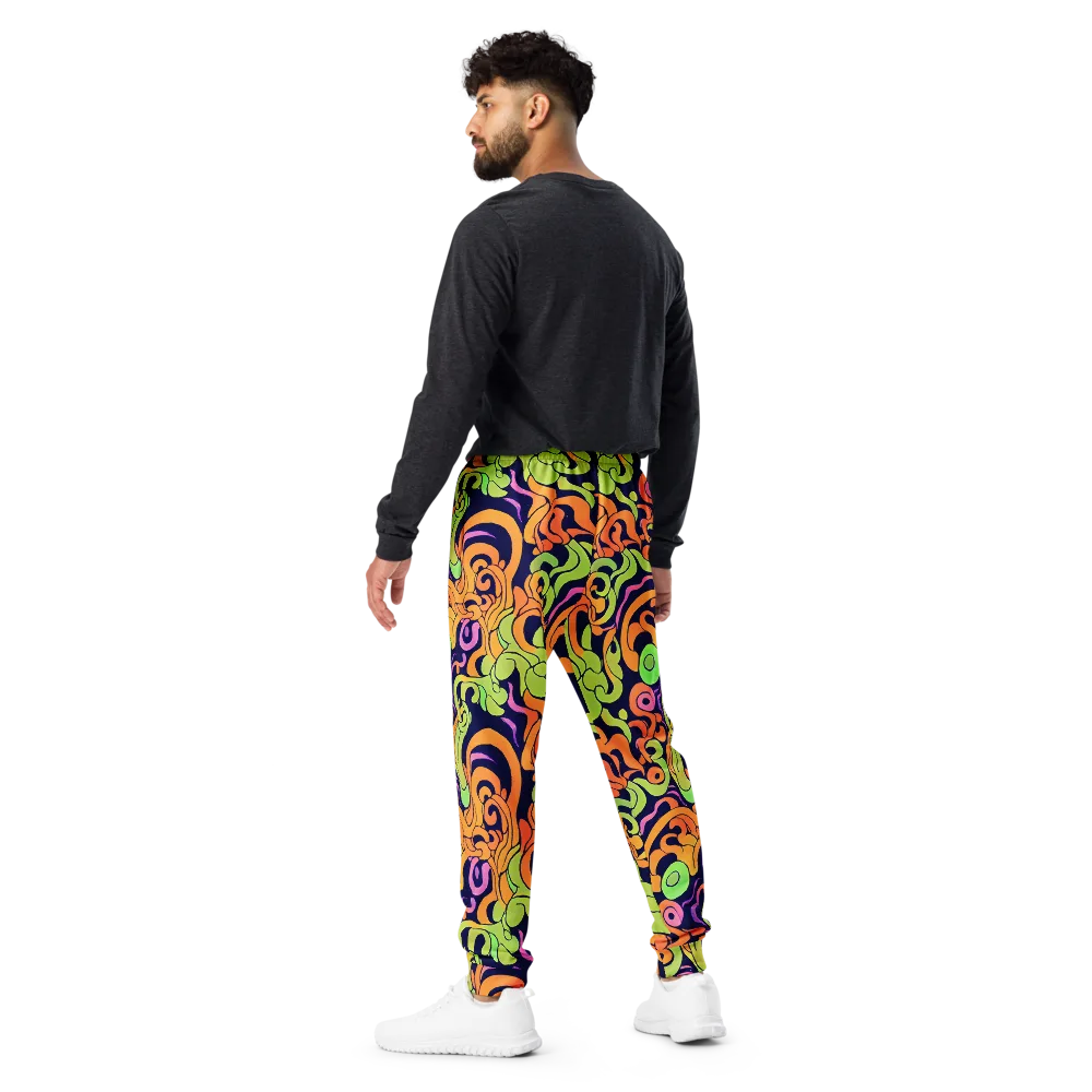 Acid Spiral on Men's Joggers — Back