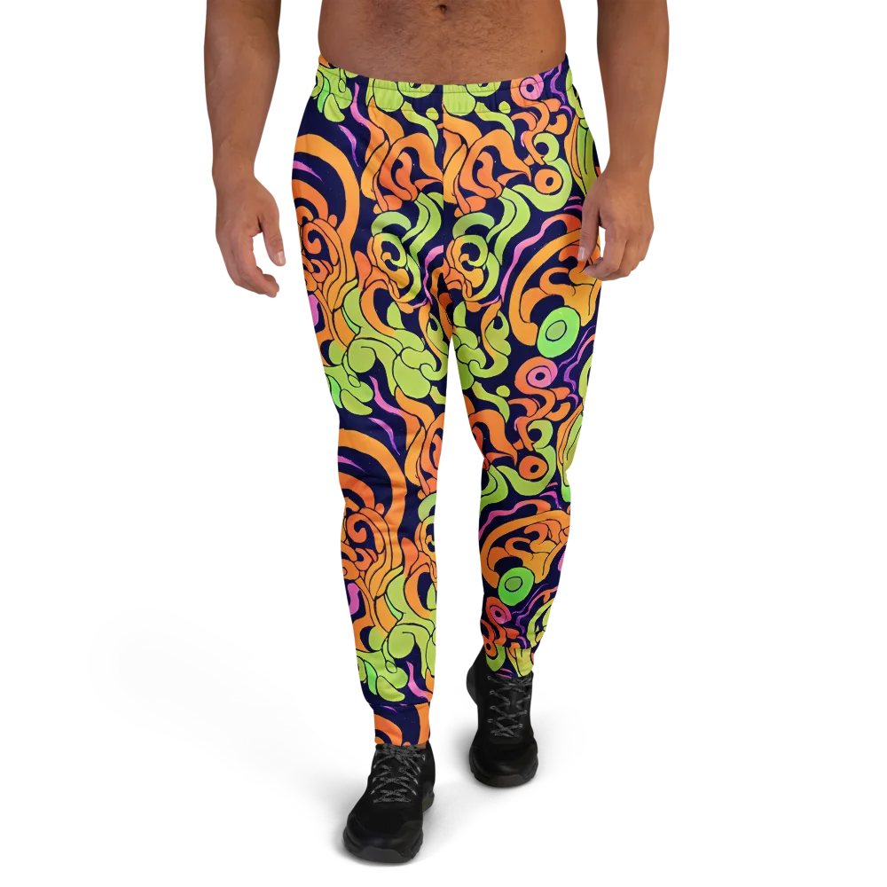 Acid Spiral on Men's Joggers — Front