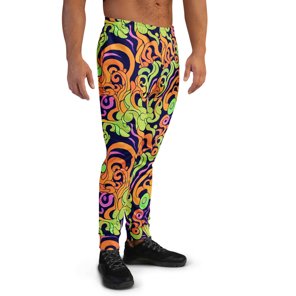 Acid Spiral on Men's Joggers — Right