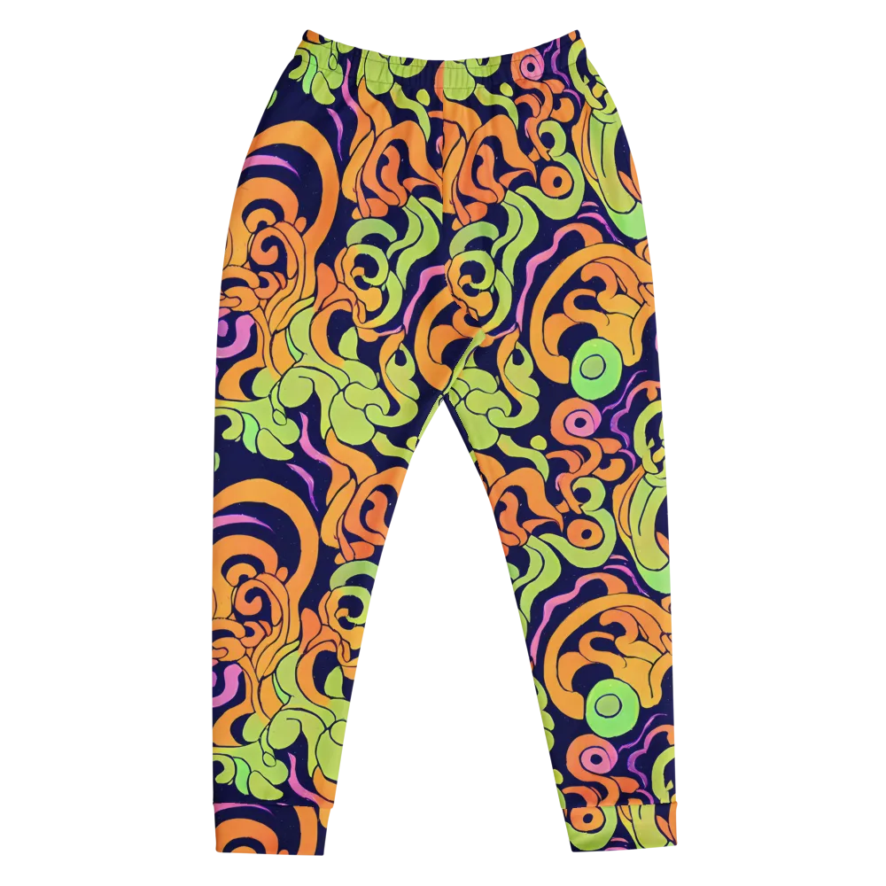 Acid Spiral on Men's Joggers — Front
