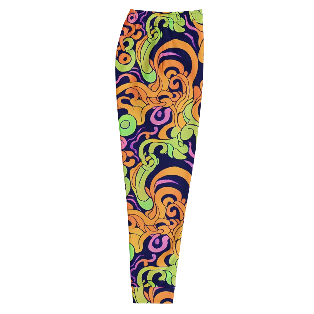 Acid Spiral on Men's Joggers — Right