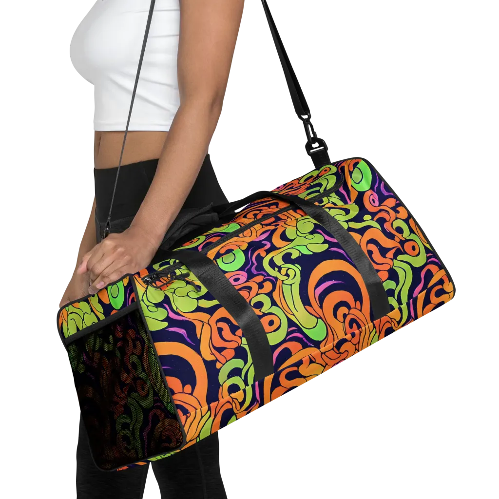 Acid Spiral on Duffle Bag — Front