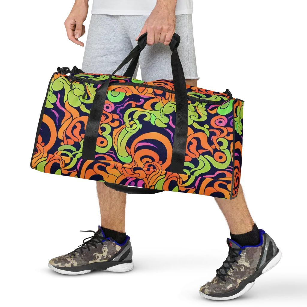 Acid Spiral on Duffle Bag — Front