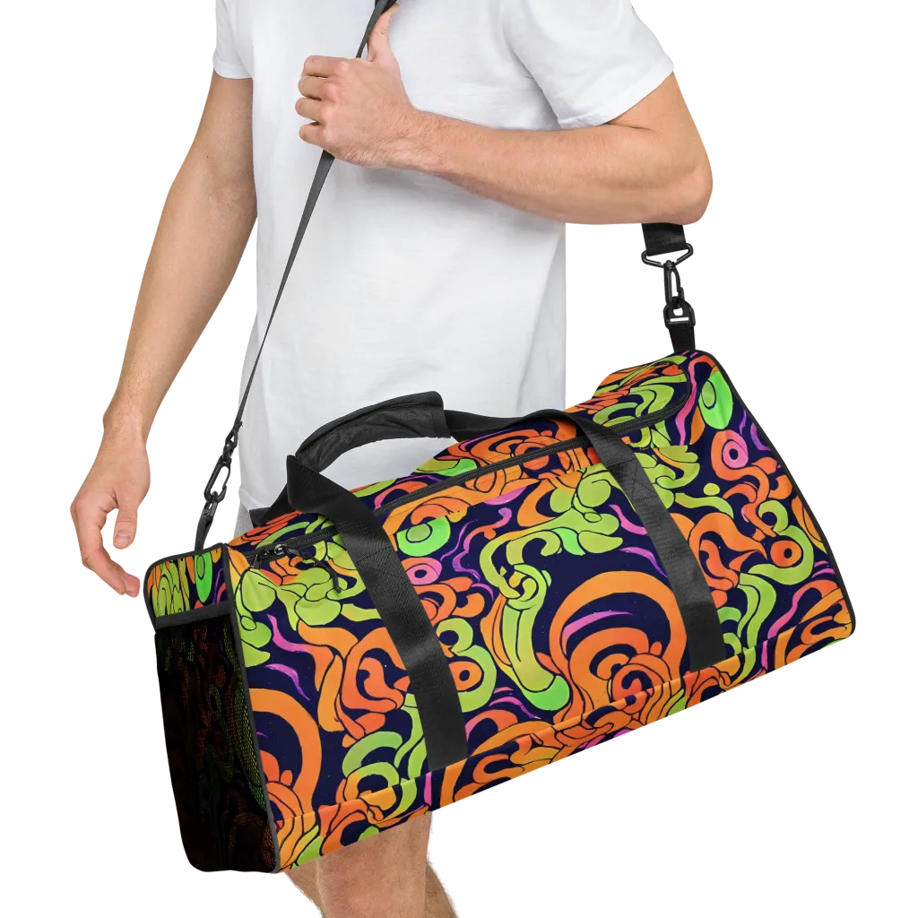 Acid Spiral on Duffle Bag — Right Front