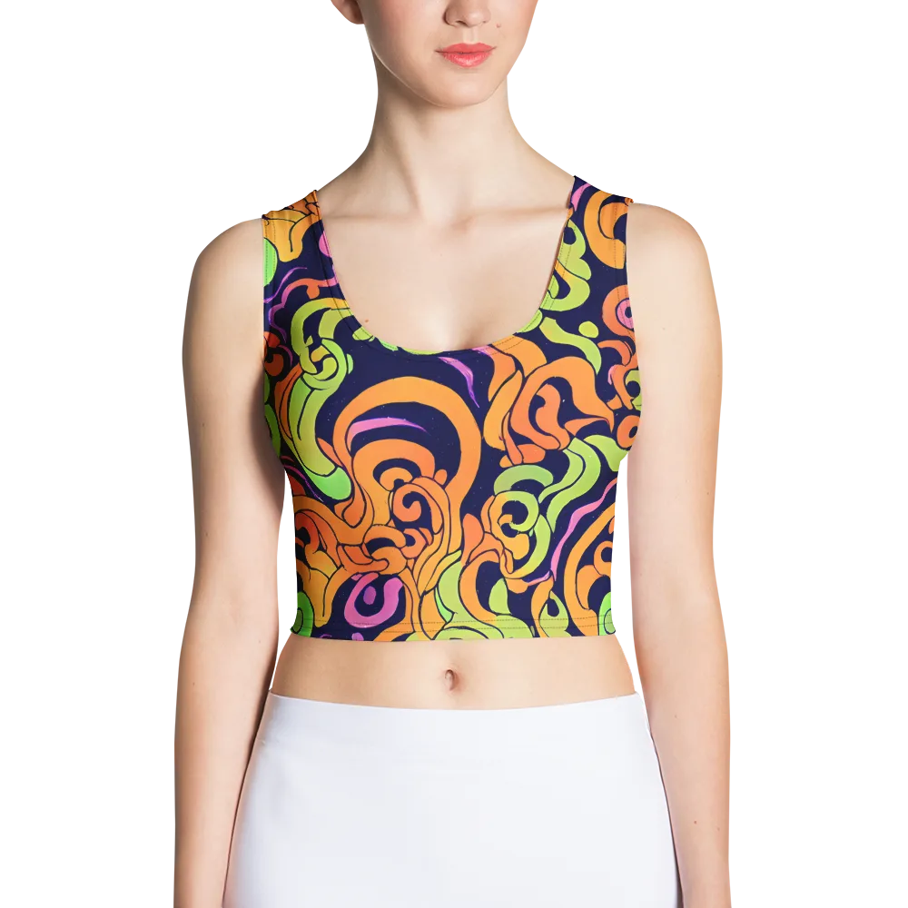 Acid Spiral on Crop Top — Front