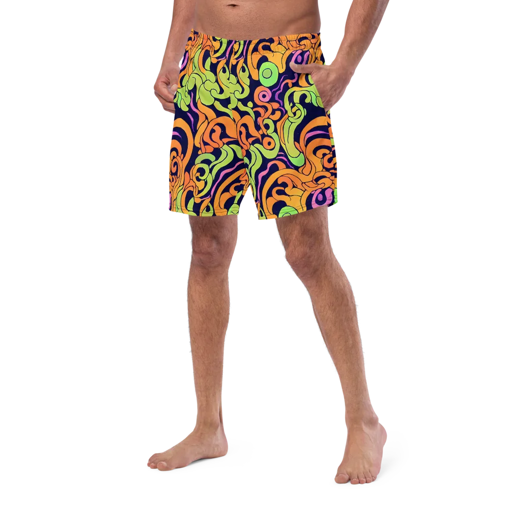 Acid Spiral on Swim Trunks — Left Front