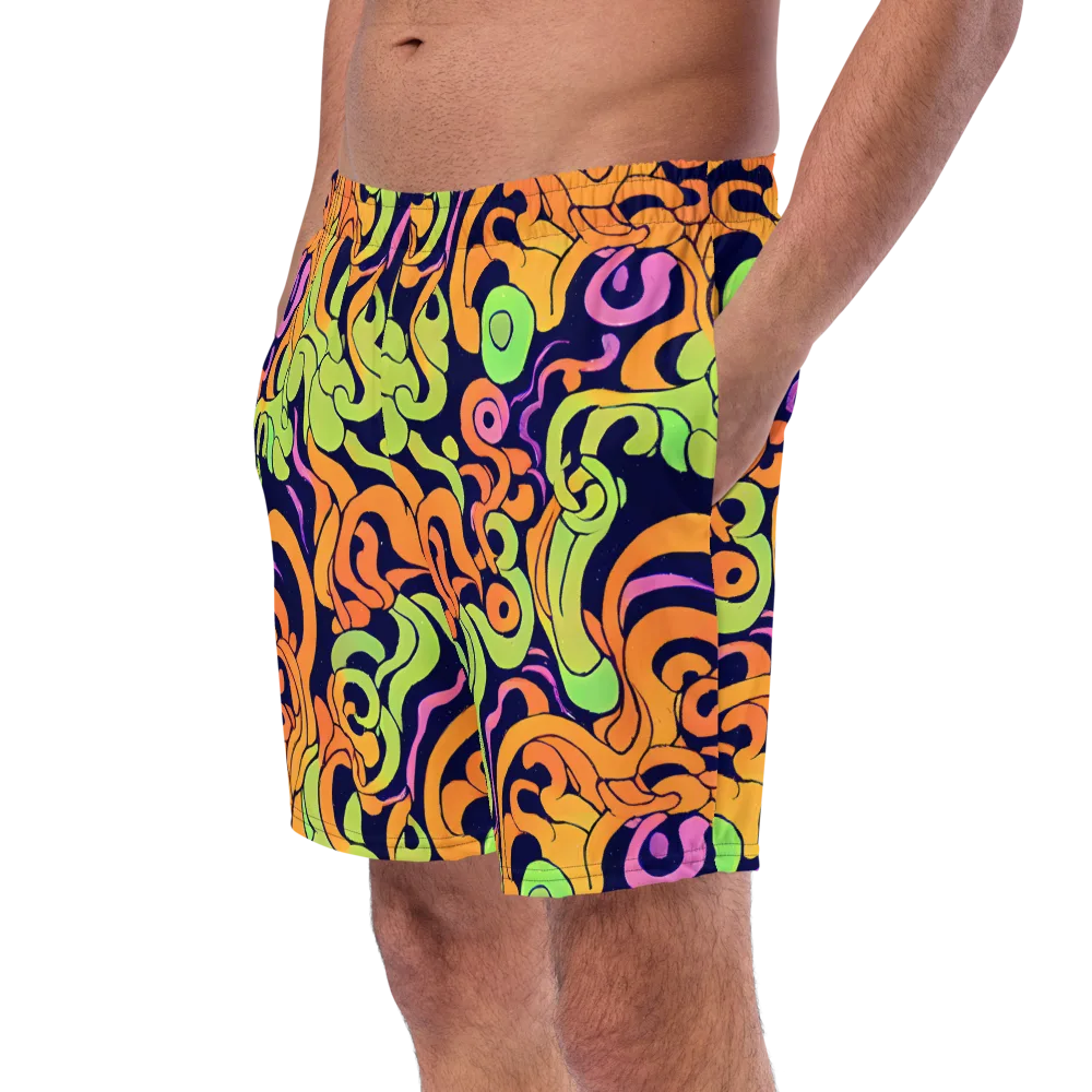Acid Spiral on Swim Trunks — Left Front