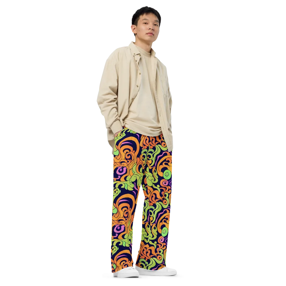 Acid Spiral on Wide-Leg Pants — Right Front