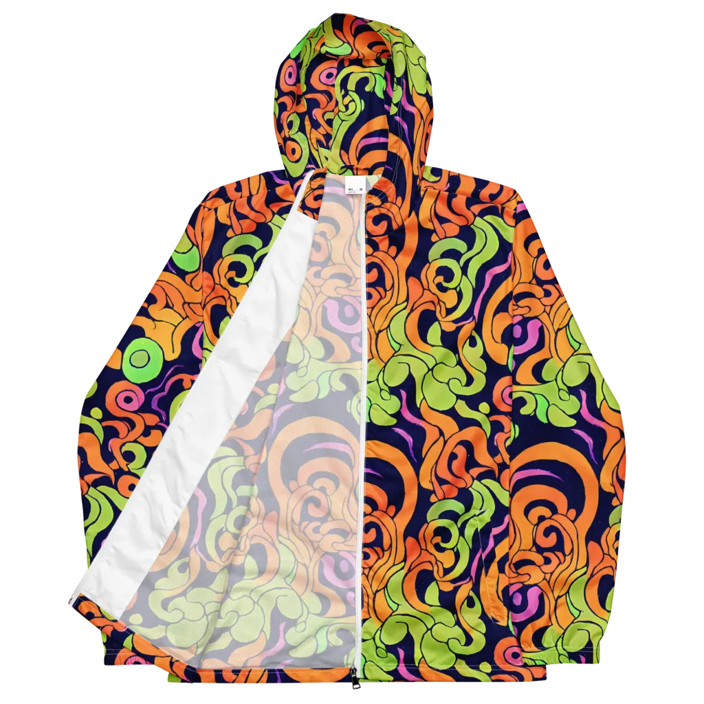 Acid Spiral on Men's Windbreaker — Front
