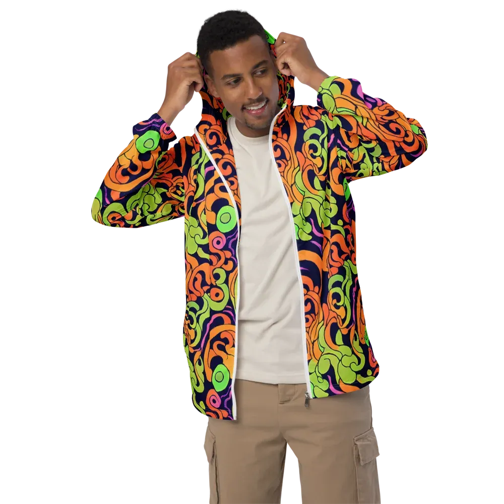 Acid Spiral on Men's Windbreaker — Front