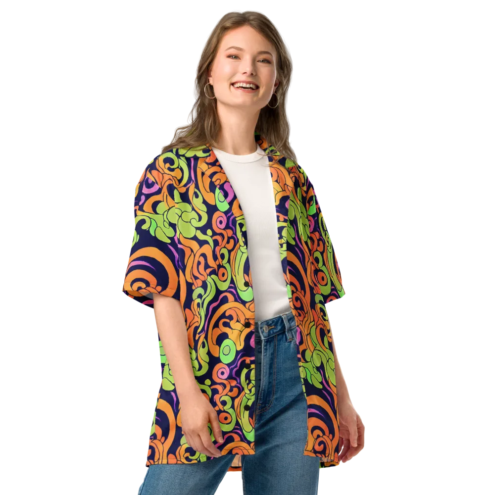 Acid Spiral on Button Shirt — Front