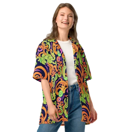 Acid Spiral on a Button Shirt